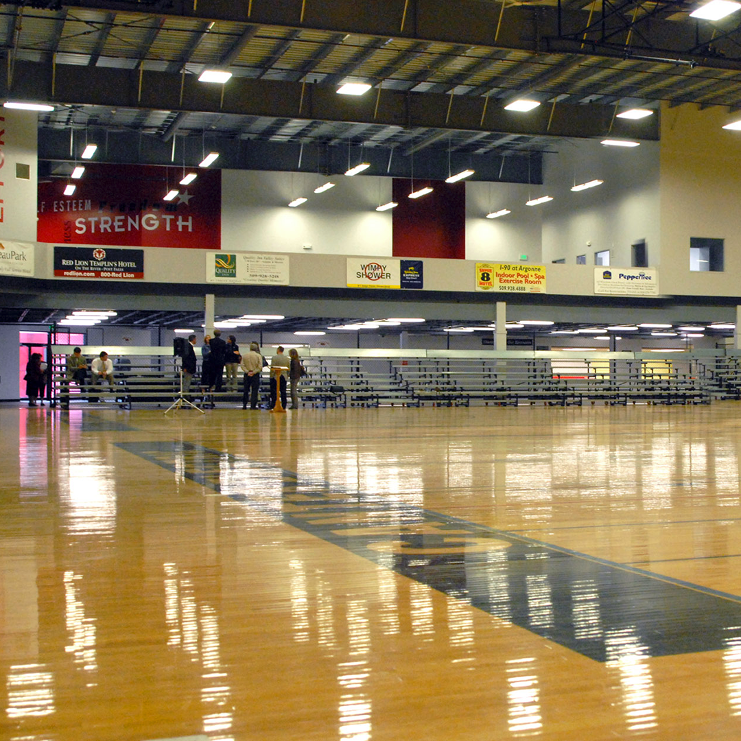 Basketball courts at Hub Sports Center