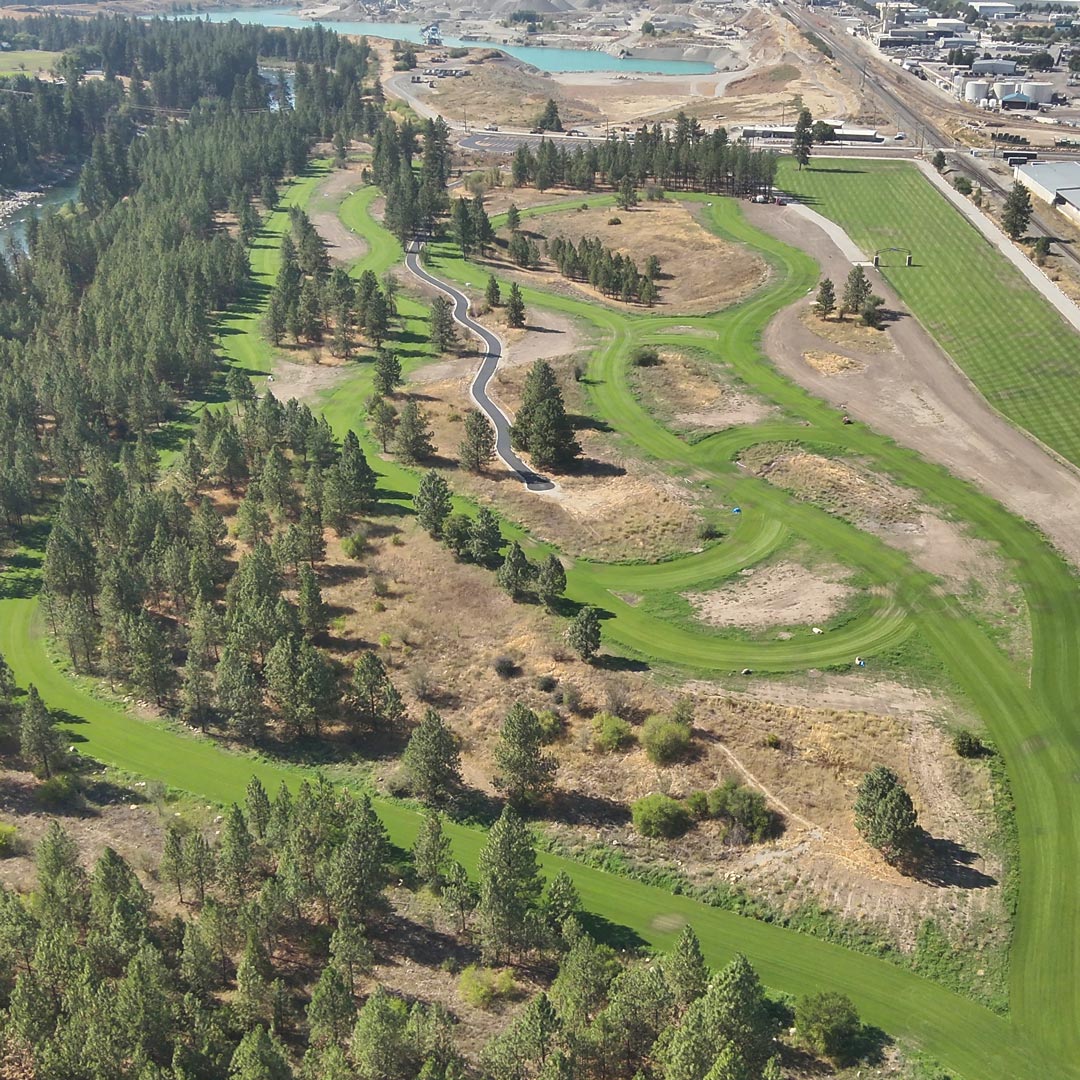The Course Spokane Valley Aerial view